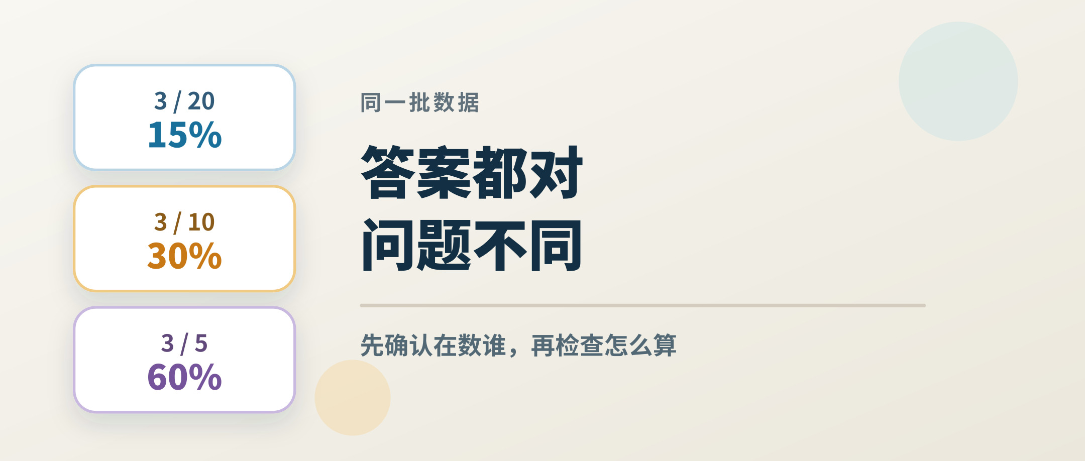 AI 写统计分析最危险的不是算错,而是悄悄换了分母