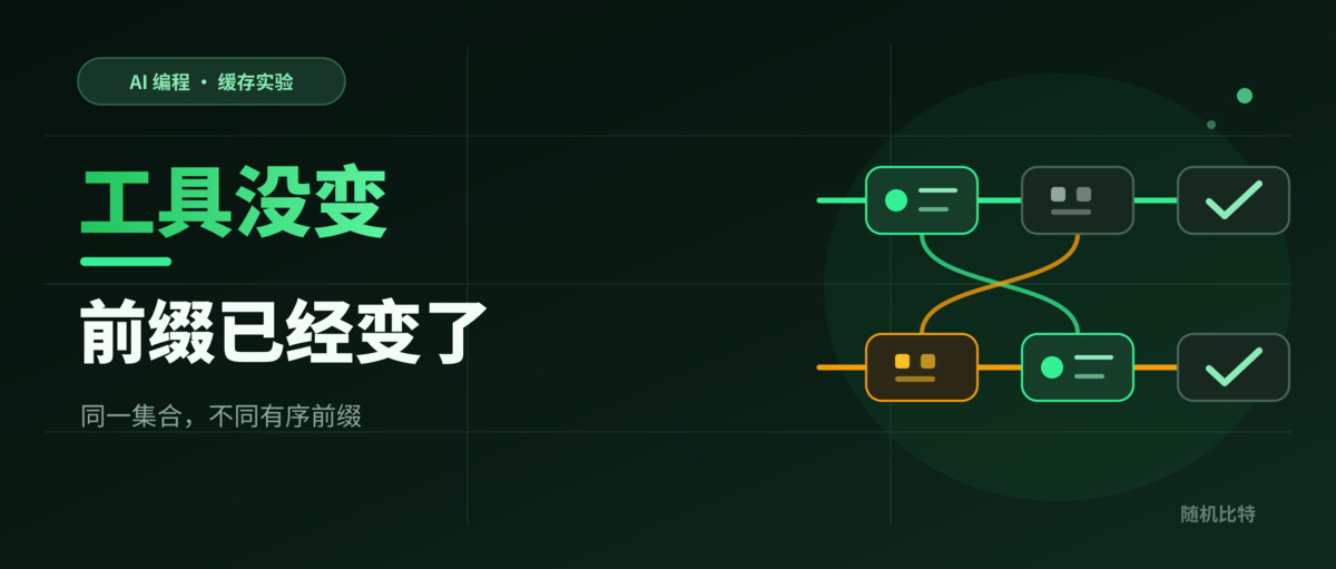 工具没变,只换了顺序:提示词缓存为何会失去复用