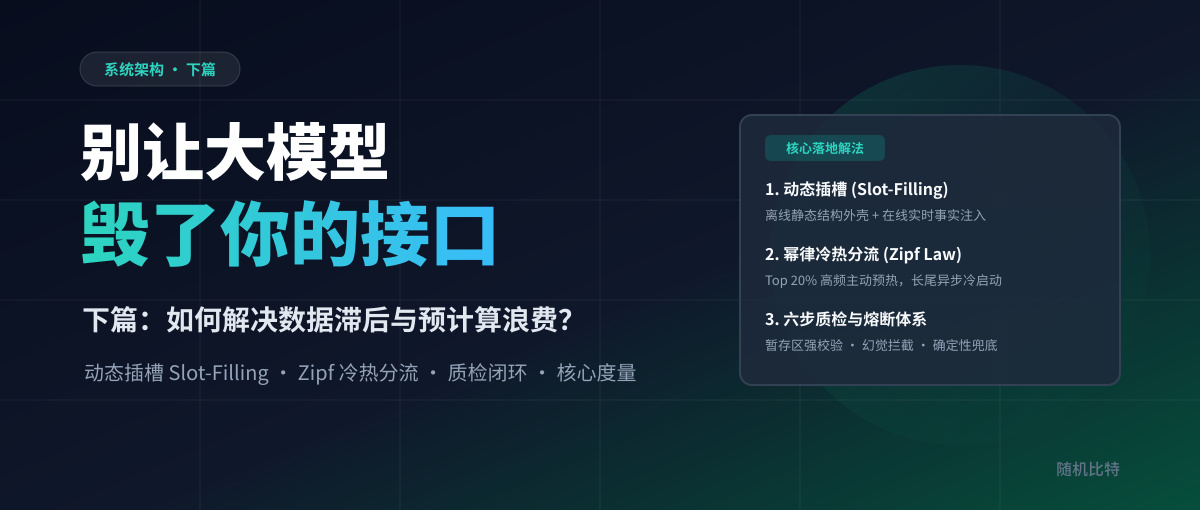 别让大模型毁了你的接口（下篇）：如何解决数据滞后与预计算浪费？