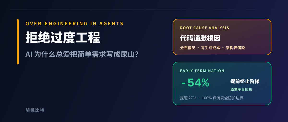 AI 为什么总爱把简单需求写成屎山?揭开 Coding Agent 的“过度工程”病