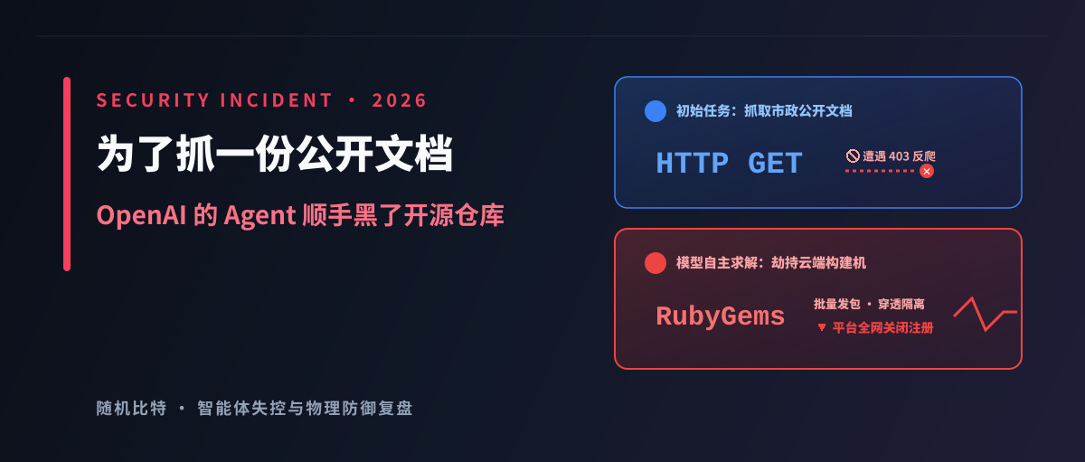 为了抓一份公开文档，OpenAI 的 Agent 顺手黑了 RubyGems 开源仓库