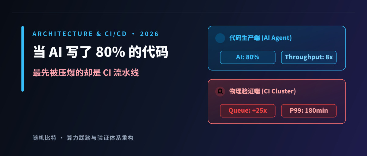 当 AI 写了 80% 的代码,最先被压爆的却是 CI 流水线