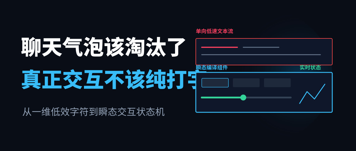 聊天气泡该淘汰了：为什么真正的 AI 交互绝不该用纯打字？