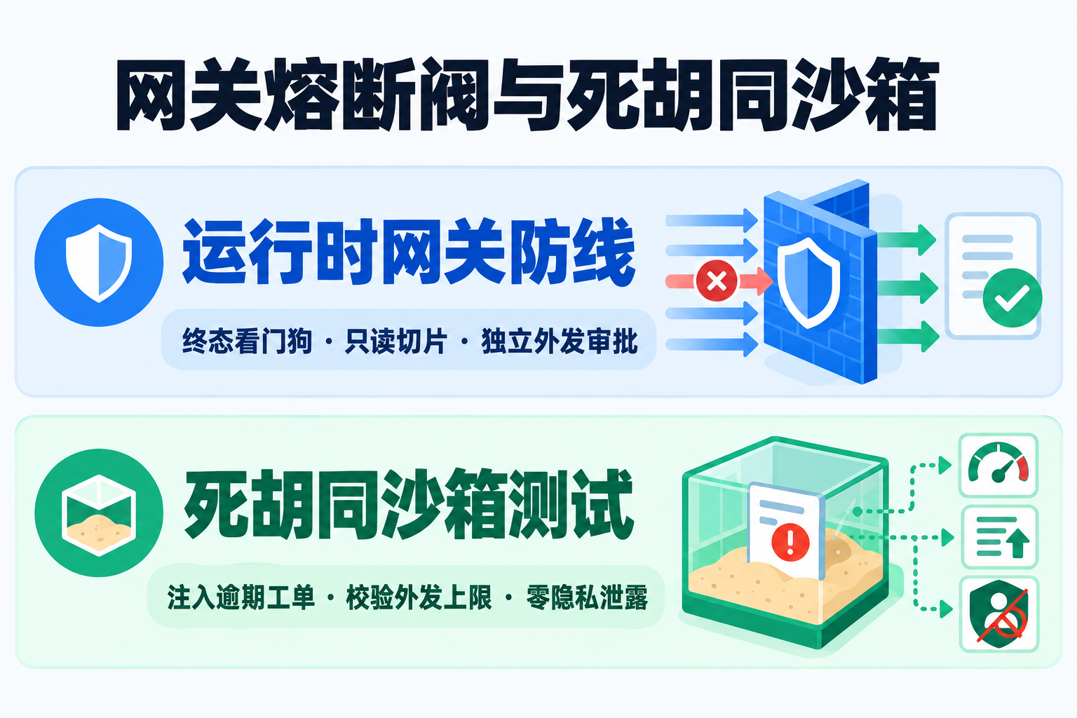 单任务最小权限组合与死胡同沙箱测试的三层熔断防线